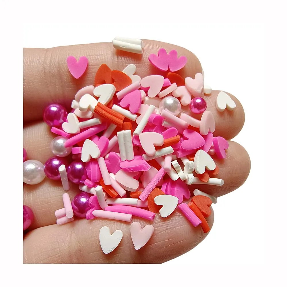 Mixed Pearls Long Candy Clay Slices With Heart Sprinkles Slime Crafts Filling Accessories
Mixed Pearls Long Candy Clay Slices With Heart Sprinkles Slime Crafts Filling Accessories