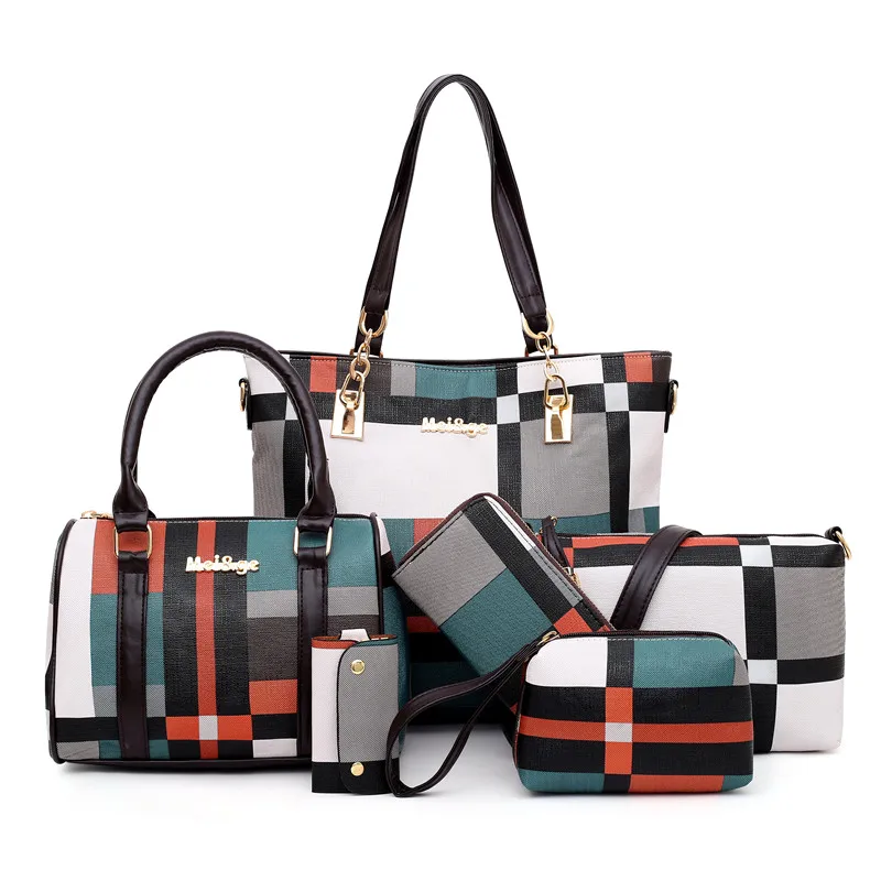JIANUO ladies bags handbag sets 6 pieces set handbag wholesale color contrast bag set
JIANUO ladies bags handbag sets 6 pieces set handbag wholesale color contrast bag set