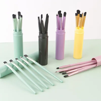 Portable 5pcs Makeup Brush Set 5 Color Cosmetic Brush Kit Select Customize Private Label Brush with Aluminum tube, Show as picture or can customized
Portable 5pcs Makeup Brush Set 5 Color Cosmetic Brush Kit Select Customize Private Label Brush with Aluminum tube, Show as picture or can customized