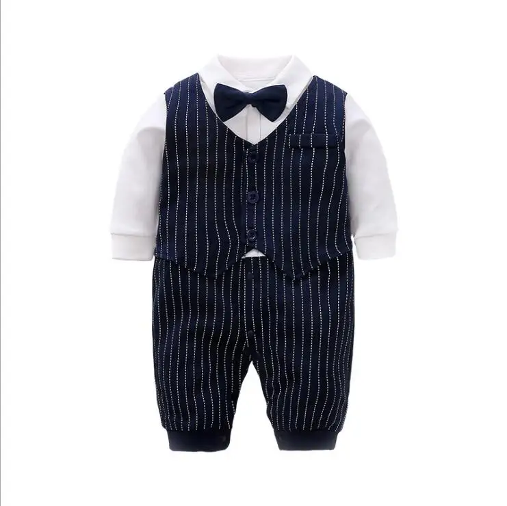European Gentleman Style Baby Boys Clothes, Toddler Clothing Cotton baby bodysuits with vest, Grey+dark blue
European Gentleman Style Baby Boys Clothes, Toddler Clothing Cotton baby bodysuits with vest, Grey+dark blue