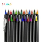 20 Colors Art Marker Watercolor Brush Pens for School Supplies Stationery Drawing Coloring Books Manga Calligraphy