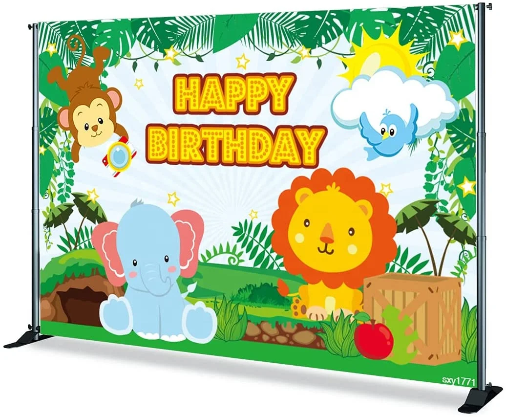 Custom Backdrop Cartoon Forest Animals Birthday Backdrop Banner,Boy Girl Newborn Baby Shower Backdrop Party Decoration
Custom Backdrop Cartoon Forest Animals Birthday Backdrop Banner,Boy Girl Newborn Baby Shower Backdrop Party Decoration