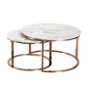 cheap Modern Living Room Furniture Center Nesting Marble Coffee Table Set Side Corner console table