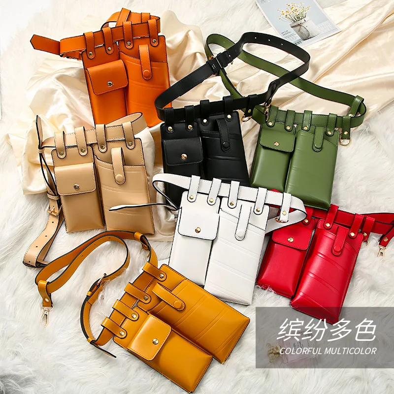 High Street Personalized Mini PU Leather Fanny Pack Mobile Phone Belt Bag Fashion Women Waist Bag, 7 colors 
High Street Personalized Mini PU Leather Fanny Pack Mobile Phone Belt Bag Fashion Women Waist Bag, 7 colors