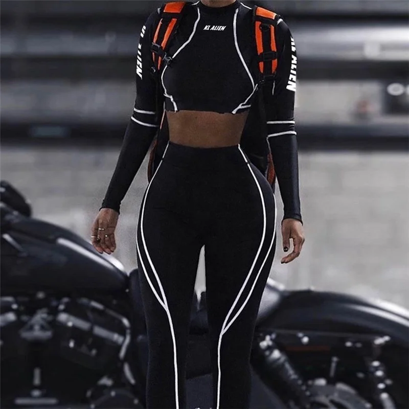 YD Hot selling black mesh print kl alien gym clothes sportwear butt lift leggings sets long sleeve women fitness apparels
YD Hot selling black mesh print kl alien gym clothes sportwear butt lift leggings sets long sleeve women fitness apparels