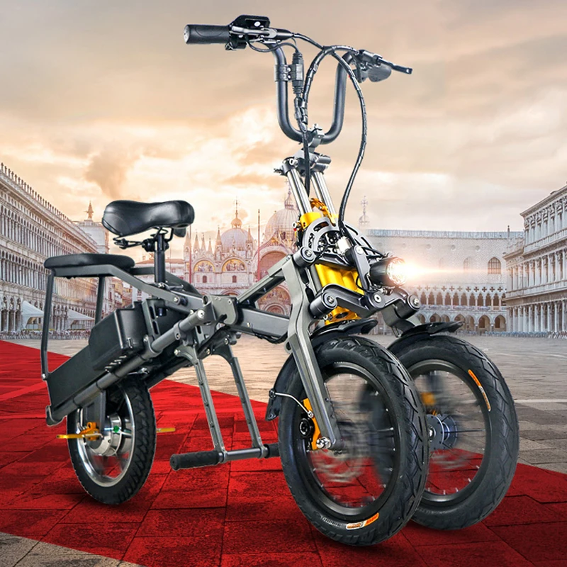 3 Wheel Electric Bike Bicycle Dual Motor Electric Scooter Easy Folding Electric Tricycle for Adult
3 Wheel Electric Bike Bicycle Dual Motor Electric Scooter Easy Folding Electric Tricycle for Adult