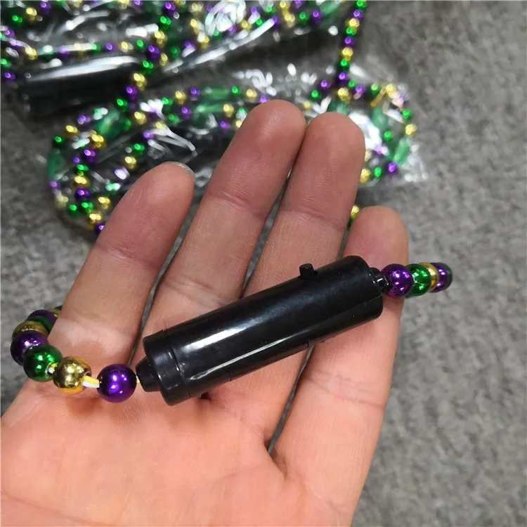 Led Flashing Mardi Gras Beads Necklace Buy Light Up Bead Necklaceled Mardi Gras Beaded 
