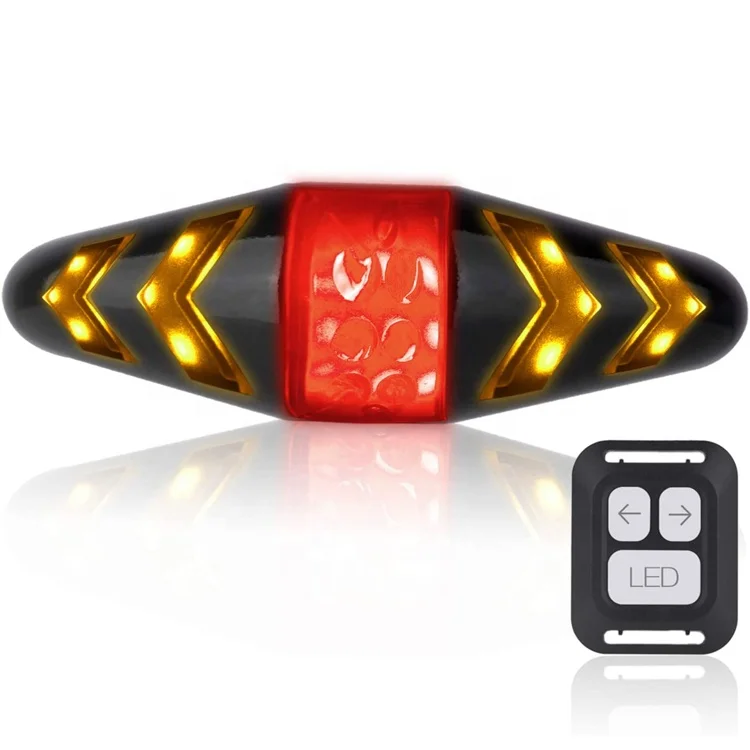 Remote Control Smart Bike Tail Lamp Red LED Rear Indicator Signal Lights USB Rechargeable Bicycle Turn Signal Light
Remote Control Smart Bike Tail Lamp Red LED Rear Indicator Signal Lights USB Rechargeable Bicycle Turn Signal Light