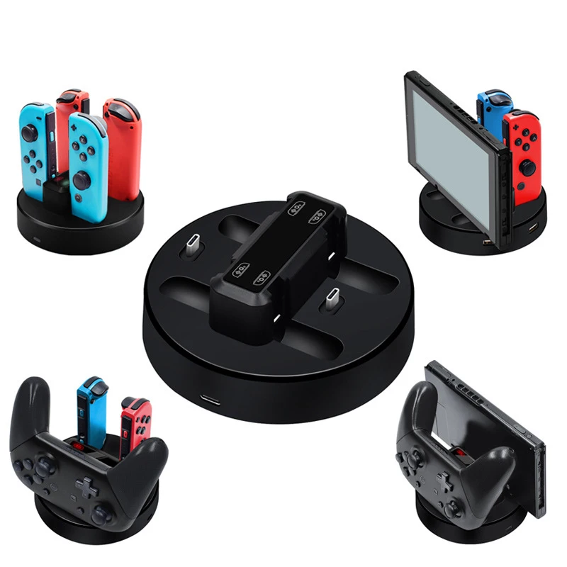 Led Charging Station Stand Dock for Nintendo Switch Console for Joy con Pro Controller, Black
Led Charging Station Stand Dock for Nintendo Switch Console for Joy con Pro Controller, Black