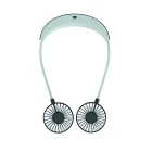 Mini Portable USB Rechargeable 5200mah 360 Degree Rotation 3 Speed Adjustable hand free fan