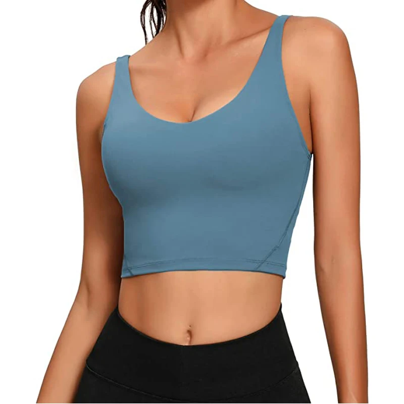 Wholesale Women's Women Sports Bra Longline Crop Tank Top Padded Workout Running Yoga Bra
Wholesale Women's Women Sports Bra Longline Crop Tank Top Padded Workout Running Yoga Bra