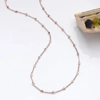 Jewelry fashion Rose Gold plated 925 sterling silver simple necklace chain for women
Jewelry fashion Rose Gold plated 925 sterling silver simple necklace chain for women