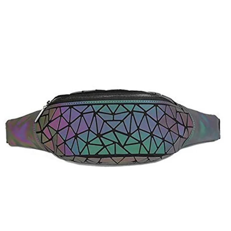 2020 fanny pack waist belted bag bum bag for women and ladies running PU geometric luminous laser elegant waist bag, Customized 
2020 fanny pack waist belted bag bum bag for women and ladies running PU geometric luminous laser elegant waist bag, Customized