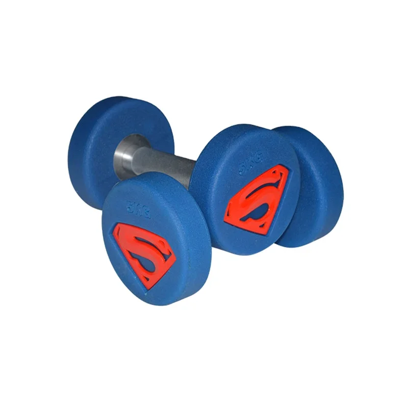 Home gym pu rubber coated round dumbbell, Custom color 
Home gym pu rubber coated round dumbbell, Custom color