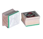 Wooden stamp rubber toy stamp customized logo and color box are available