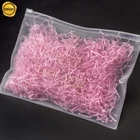 Sinicline 2020 frosted clear bikini zip lock bags for swimwear rose gold logo printed swim bag