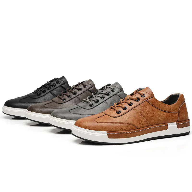 2021 Fashionable Korean PU breathable shallow mouth wear-resistant new mens casual fashion flat shoes
2021 Fashionable Korean PU breathable shallow mouth wear-resistant new mens casual fashion flat shoes