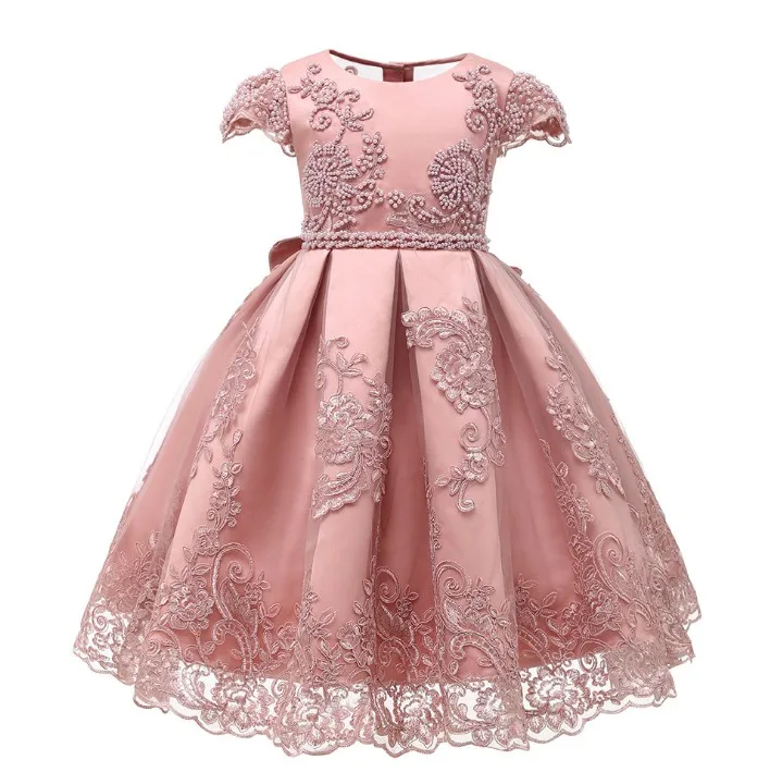 New Arrival Summer Children Dresses Birthday Party Short Lace Handmade Beads Wedding Gowns for Little Girls, Picture color
New Arrival Summer Children Dresses Birthday Party Short Lace Handmade Beads Wedding Gowns for Little Girls, Picture color