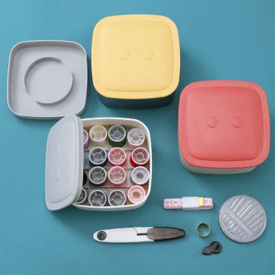 Portable Sewing Box Set Household Sewing Accessories Sewing Kit Plastic Box Double Layer Sewing Box With Magnetic Thimble
Portable Sewing Box Set Household Sewing Accessories Sewing Kit Plastic Box Double Layer Sewing Box With Magnetic Thimble