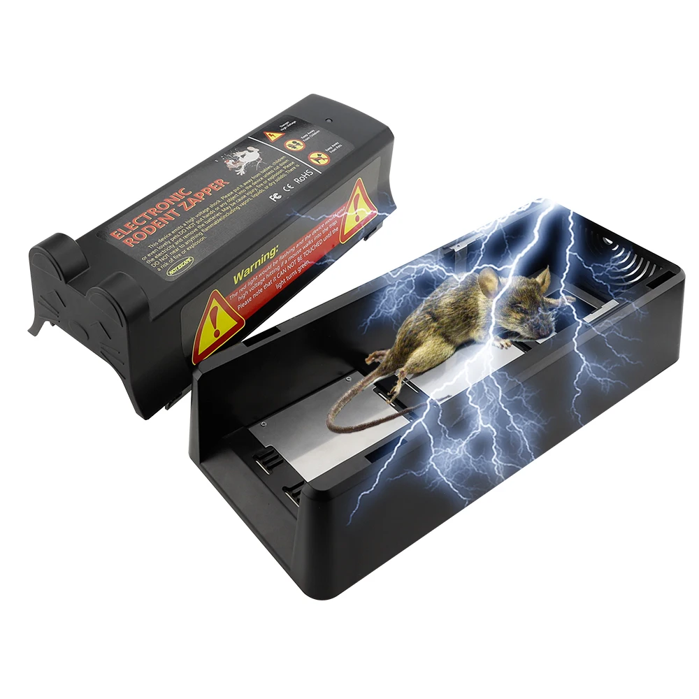Trampas Para Ratas Grandes Rodent Killer Metal High Voltage Electronic Mouse Rat Trap, Black
Trampas Para Ratas Grandes Rodent Killer Metal High Voltage Electronic Mouse Rat Trap, Black