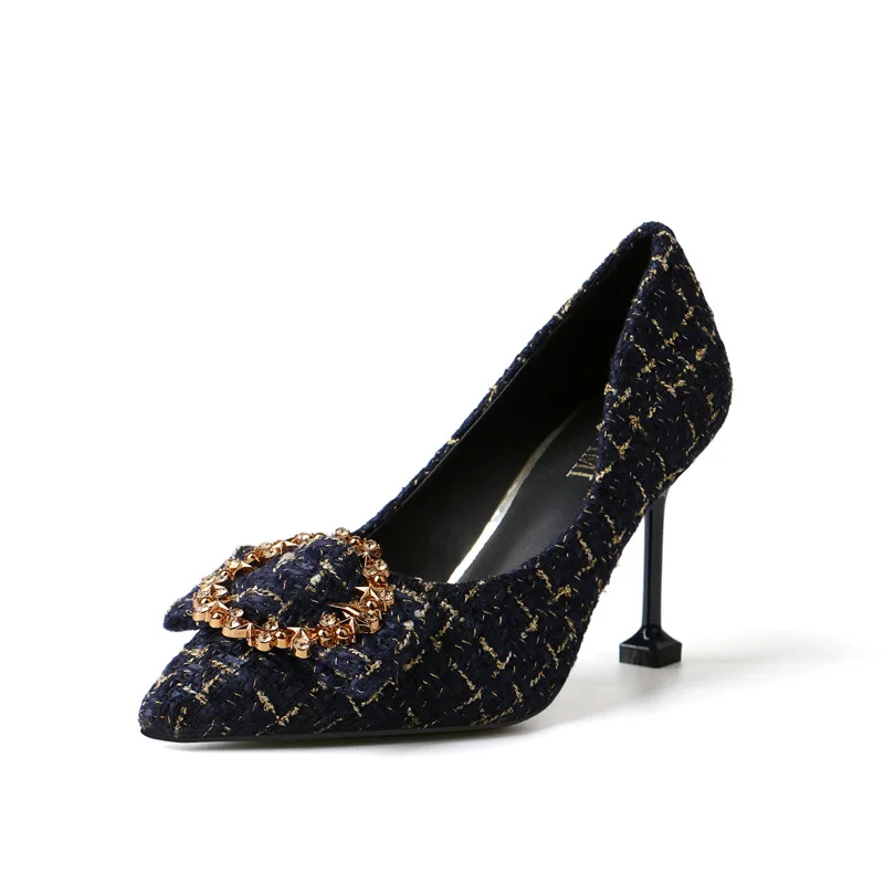 Best Sell Fashion Diamond-encrusted Heels Ladies Shallow Mouth Single Shoes, Picture
Best Sell Fashion Diamond-encrusted Heels Ladies Shallow Mouth Single Shoes, Picture