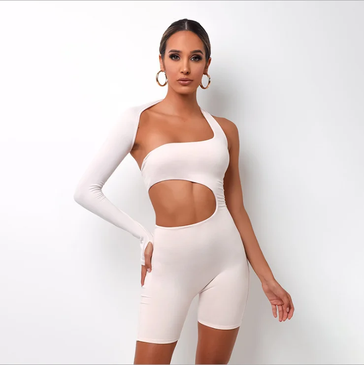 2021 Hot Sale Summer sexy Hollow Strapless bandage jumpsuit white Backless lady skinny Long Sleeve Bodysuit for women, White/black/khaki/orange/purple
2021 Hot Sale Summer sexy Hollow Strapless bandage jumpsuit white Backless lady skinny Long Sleeve Bodysuit for women, White/black/khaki/orange/purple