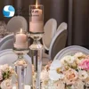 Hot selling 3 pieces each set wedding centerpiece glass candle holder