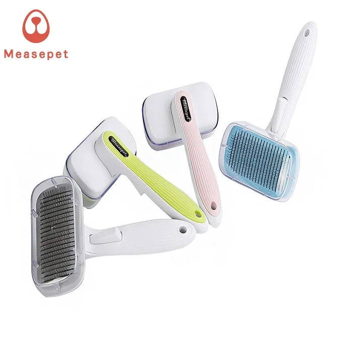 Eco-friendly Automatic Hair Removal Brush Retractable Needlet Dog Grooming Comb, Pink/green/blue/gray
Eco-friendly Automatic Hair Removal Brush Retractable Needlet Dog Grooming Comb, Pink/green/blue/gray