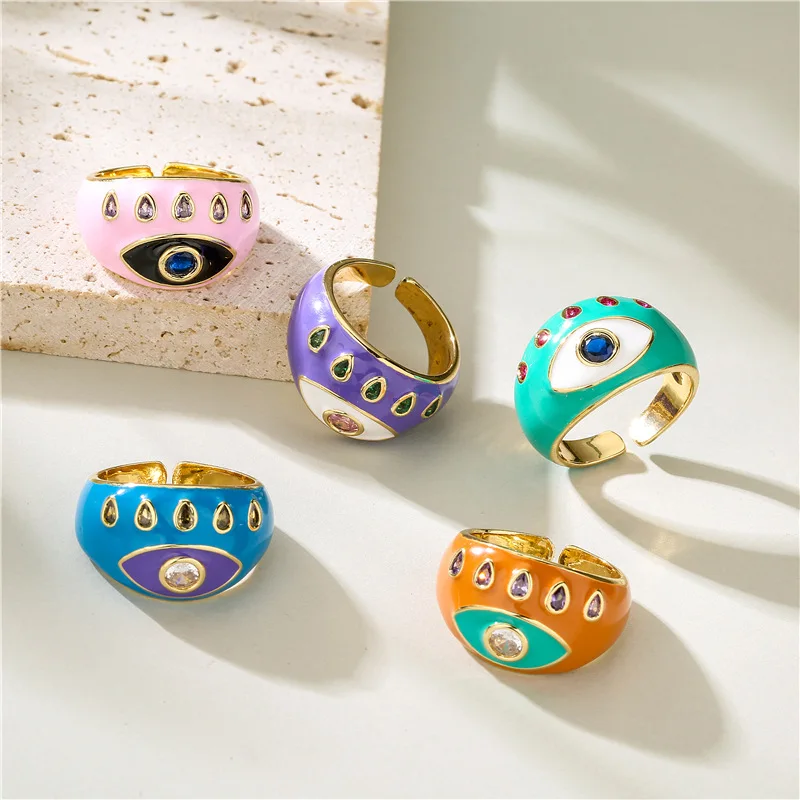 Rings For Women 2021 New Summer Simple Copper Eye Ring Banquet Jewelry Engagement Wedding Rings, Picture shows
Rings For Women 2021 New Summer Simple Copper Eye Ring Banquet Jewelry Engagement Wedding Rings, Picture shows