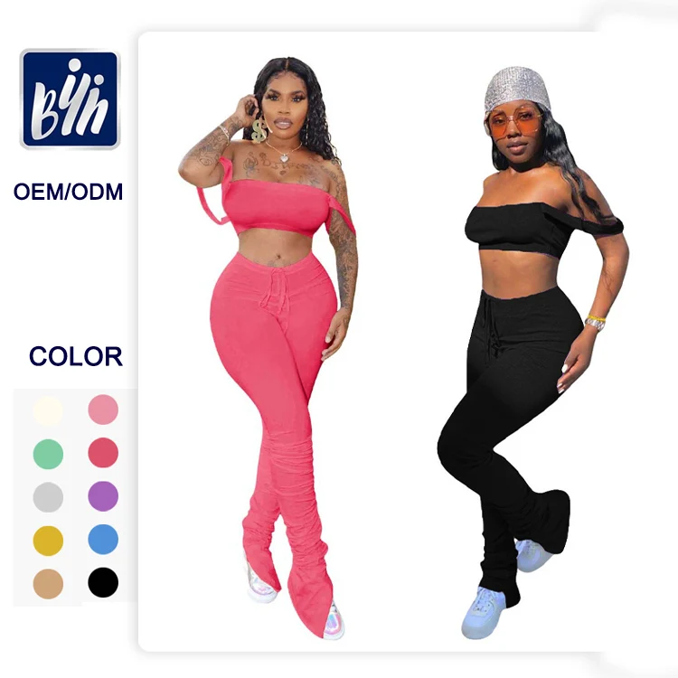 Custom logo Two Piece Set Women Clothing Sexy Plus Size Women clothes, Pink,yellow,red,purple,gray,black,blue,brown,green
Custom logo Two Piece Set Women Clothing Sexy Plus Size Women clothes, Pink,yellow,red,purple,gray,black,blue,brown,green