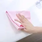 Japanese Nano Microfiber Suede Peach Skin Fabric Silver Lining Lens Cleaning Cloth Can Logo Embossed