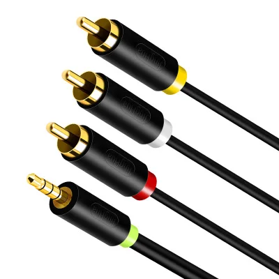 AV 3.5mm Audio Cable One Minute Three Lotus Cable 3rca Audio and Video Connection Cable Stereo Jack 3.5mm Pvc + Copper Wire Gold
AV 3.5mm Audio Cable One Minute Three Lotus Cable 3rca Audio and Video Connection Cable Stereo Jack 3.5mm Pvc + Copper Wire Gold