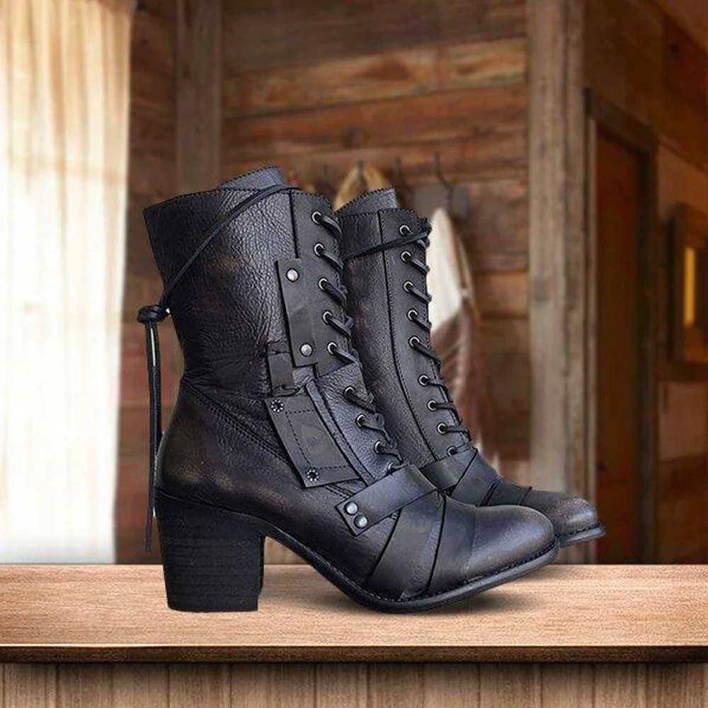 Women Patchwork Western Cowboy Boots 
Women Patchwork Western Cowboy Boots