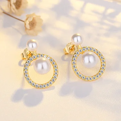2021 summer hot designs diamond round elegant ladies women jewelry copper moon stud pearl earrings, As pic
2021 summer hot designs diamond round elegant ladies women jewelry copper moon stud pearl earrings, As pic
