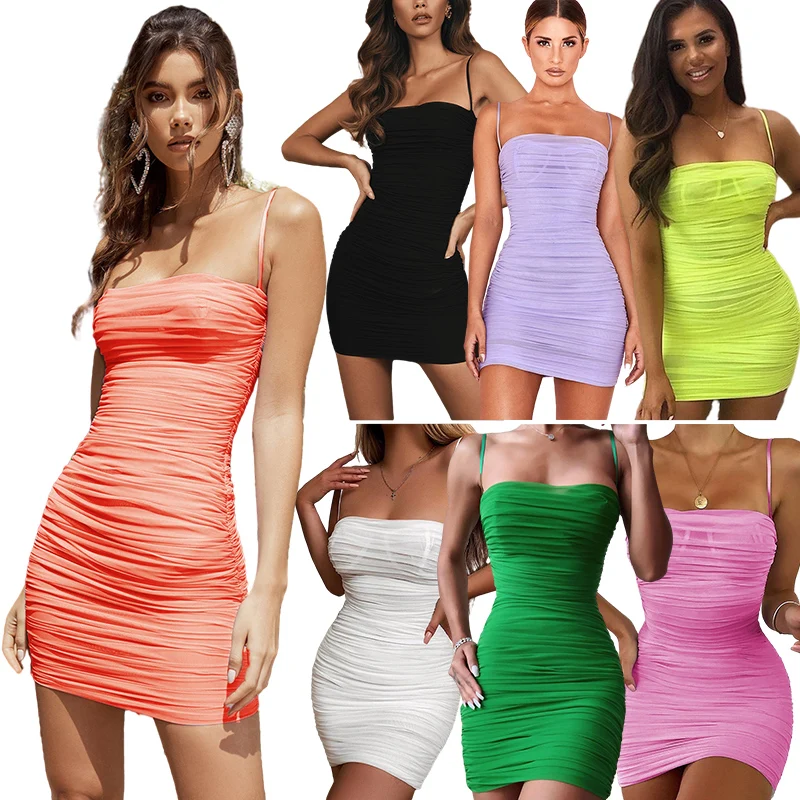 2021 Lady Summer Clothes Dress Women Sexy Strap Bodycon Ruched Party Night Club Mini Dress For Women, 3 color
2021 Lady Summer Clothes Dress Women Sexy Strap Bodycon Ruched Party Night Club Mini Dress For Women, 3 color