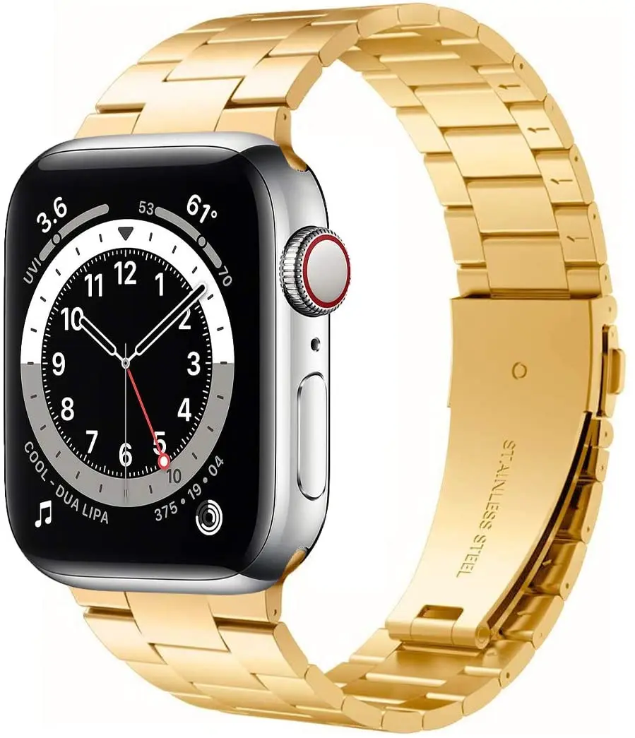 for Apple Watch Band 40mm 44mm Upgraded Version Solid Stainless Steel Band Business Replacement for iWatch slim metal Strap, Black
for Apple Watch Band 40mm 44mm Upgraded Version Solid Stainless Steel Band Business Replacement for iWatch slim metal Strap, Black