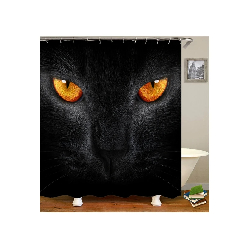 i@home fashionably dropshipping black color cat waterproof 3d shower curtain decor 180cm x 180cm, Customer's request
i@home fashionably dropshipping black color cat waterproof 3d shower curtain decor 180cm x 180cm, Customer's request