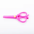 Baby Scissors Special 4.75" Apple Shape Full Plastic Children Scissors SL0507