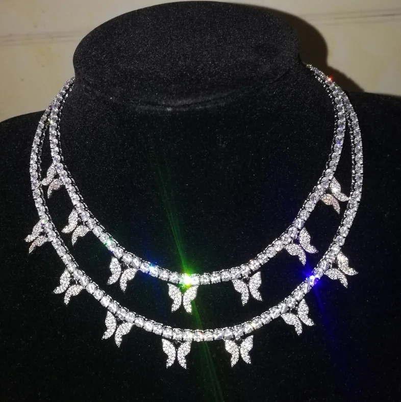 2021 Wholesale Jewelry Trend Diamond Iced Out Tennis Chain Butterflies Women Necklace
2021 Wholesale Jewelry Trend Diamond Iced Out Tennis Chain Butterflies Women Necklace