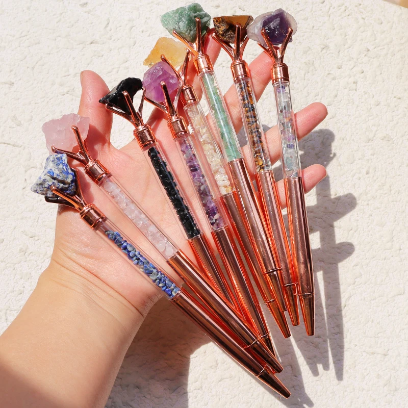 wholesale crystal pens with crystal stones rose gold diamond pen health natural mystic
wholesale crystal pens with crystal stones rose gold diamond pen health natural mystic