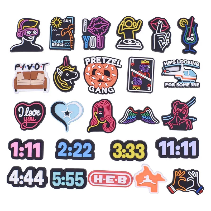 New Shoe Charms Soft Rubber Hole Shoes Decorative Buckle Accessories Fashion Trend Personality Croc Charms Wholesale, Picture
New Shoe Charms Soft Rubber Hole Shoes Decorative Buckle Accessories Fashion Trend Personality Croc Charms Wholesale, Picture