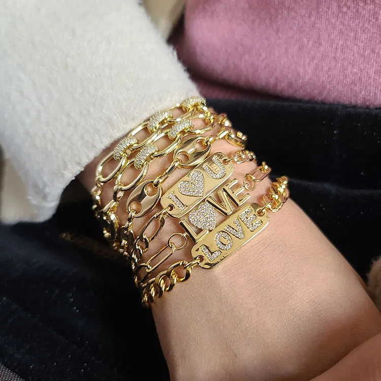BC1411 Fashion Adjustable 18k gold plated charm lovely women chain bracelet, Gold color
BC1411 Fashion Adjustable 18k gold plated charm lovely women chain bracelet, Gold color