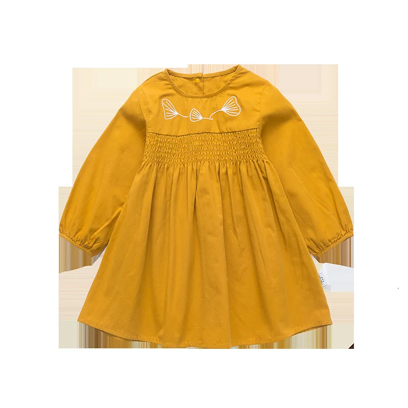 Western style Korean solid color long-sleeved cotton pleated embroidered princess dress
Western style Korean solid color long-sleeved cotton pleated embroidered princess dress