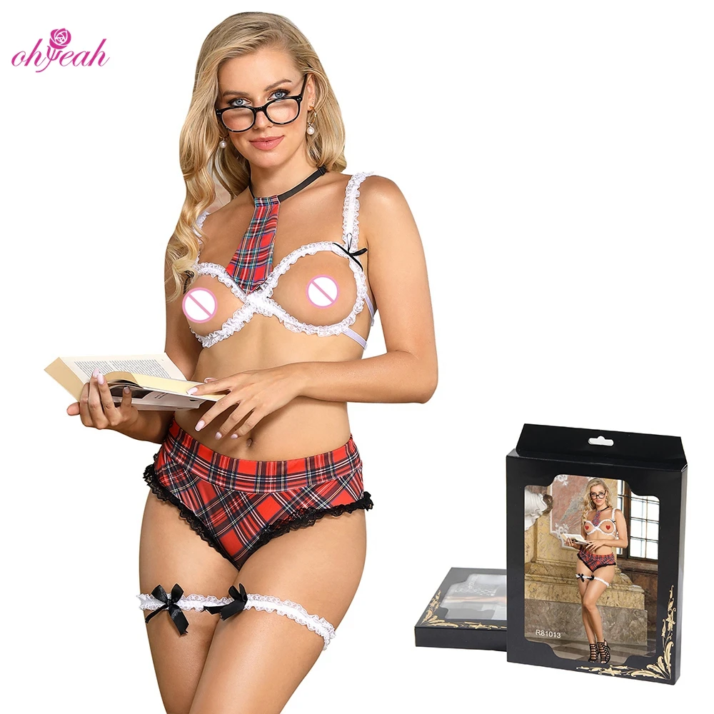 Costume Teacher Sexy UniformValentine'S Day Bow Tie Lingeries Open Lingerie Sets With Box Package
Costume Teacher Sexy UniformValentine'S Day Bow Tie Lingeries Open Lingerie Sets With Box Package