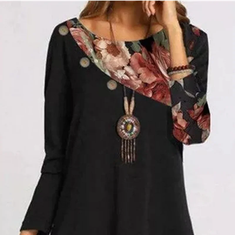 2021 spring new women's clothing European and American fashion chiffon print loose plus size dress
2021 spring new women's clothing European and American fashion chiffon print loose plus size dress