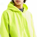 Green Hoodie Pullover Hoodies 100% Cotton Hot Selling Men Custom Neon Green Winter Pullover Hoodie