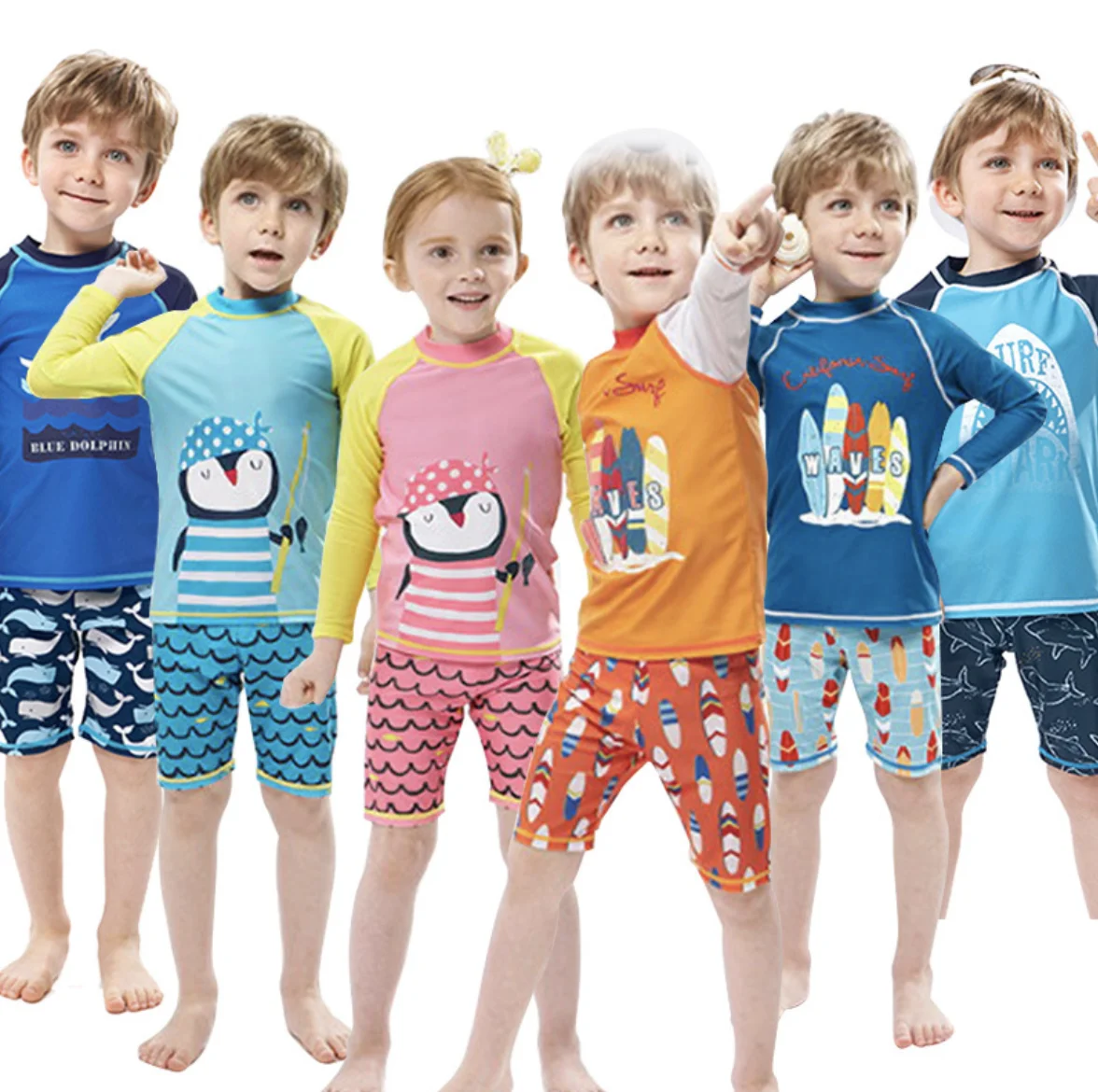 Europe Little Boys And Girls Swimwear Korean Style Little Kids Beach Swimsuits With Sun Protection
Europe Little Boys And Girls Swimwear Korean Style Little Kids Beach Swimsuits With Sun Protection