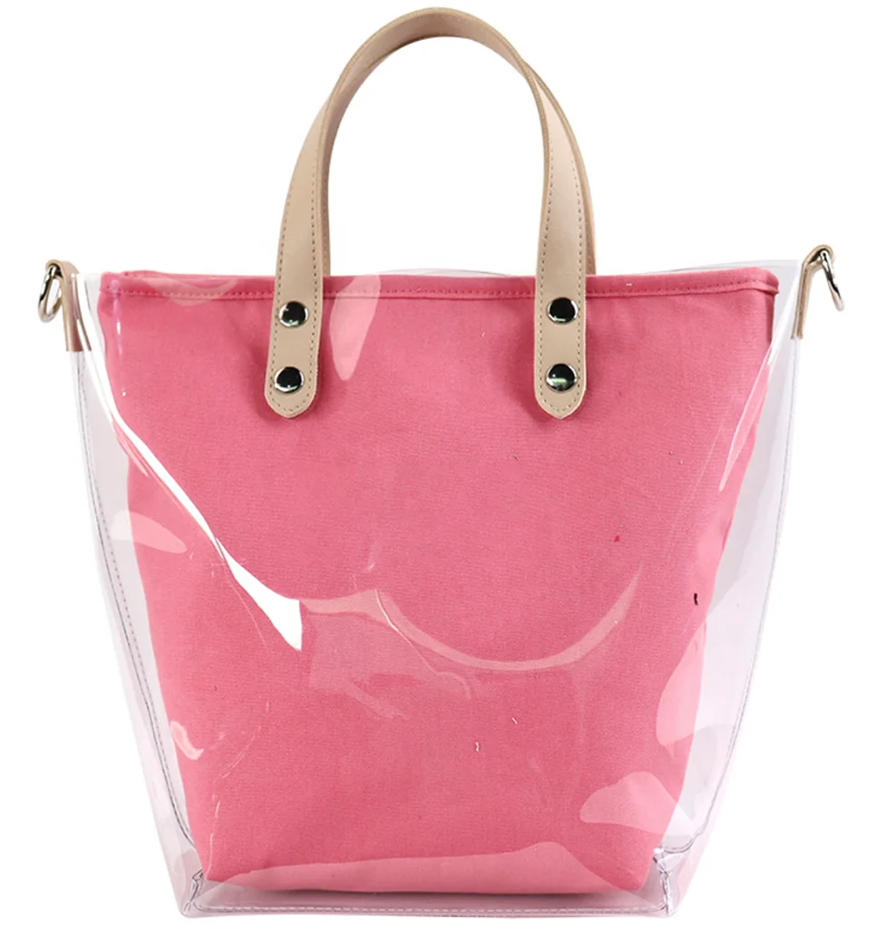 Wholesale clear handbags custom pvc letter canvas bag jelly liner suit handbag, Picture color
Wholesale clear handbags custom pvc letter canvas bag jelly liner suit handbag, Picture color