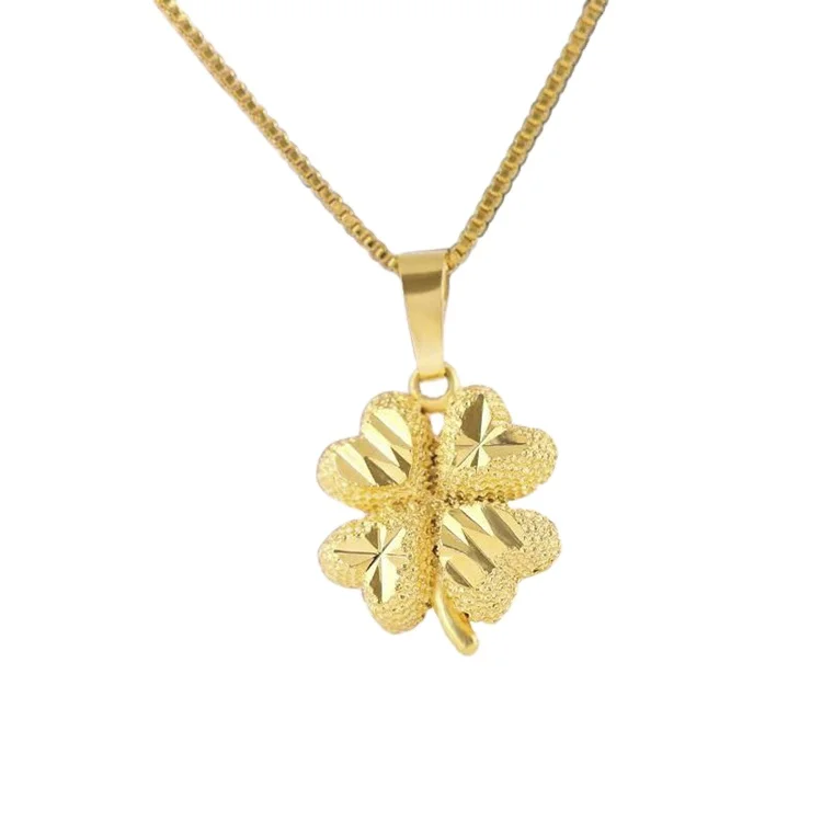Gold-Plated Water Drop Necklace Female Water Wave Chain Clavicle Chain Ladies Four-Leaf Clover Pendant
Gold-Plated Water Drop Necklace Female Water Wave Chain Clavicle Chain Ladies Four-Leaf Clover Pendant