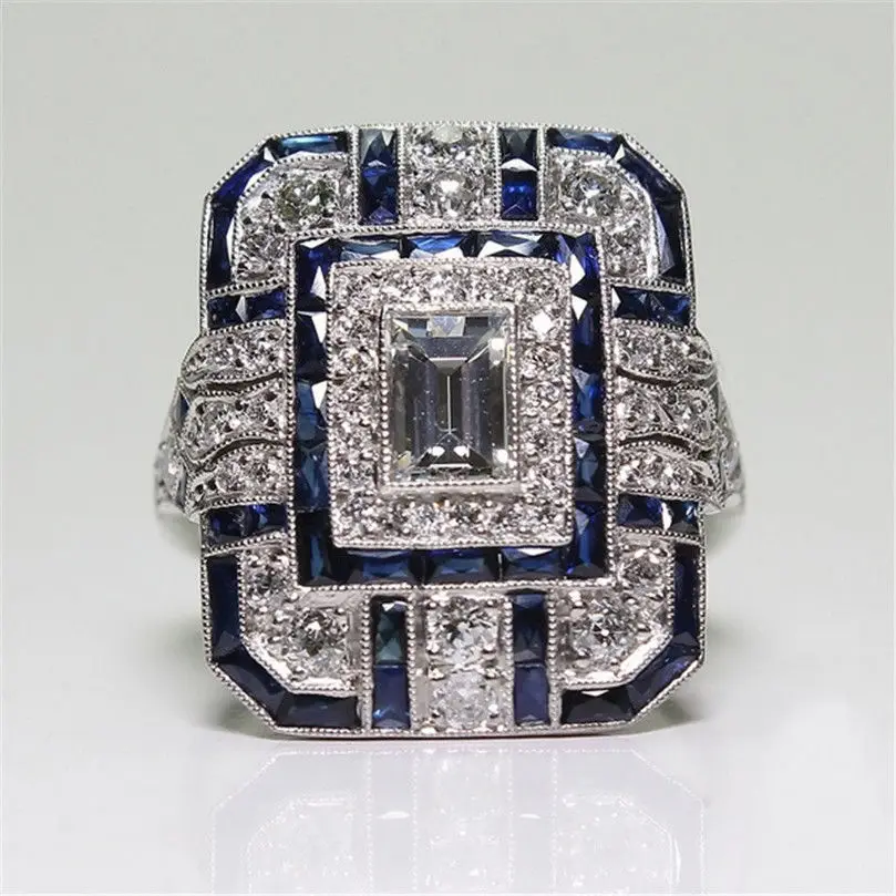 Fashion Jewelry KYRA0421 Big Ring Geometric 3A Zircon rings Jewelry for Women, Silver
Fashion Jewelry KYRA0421 Big Ring Geometric 3A Zircon rings Jewelry for Women, Silver